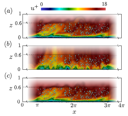 Tracer particles in a turbulent channel velocity field